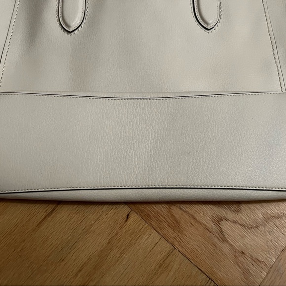 Coach White Leather Derby Tote F58660 - Picture 16 of 16